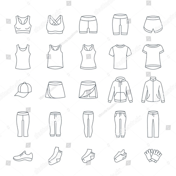Active Wear ~ Leggings Tights Shorts Tops Jackets